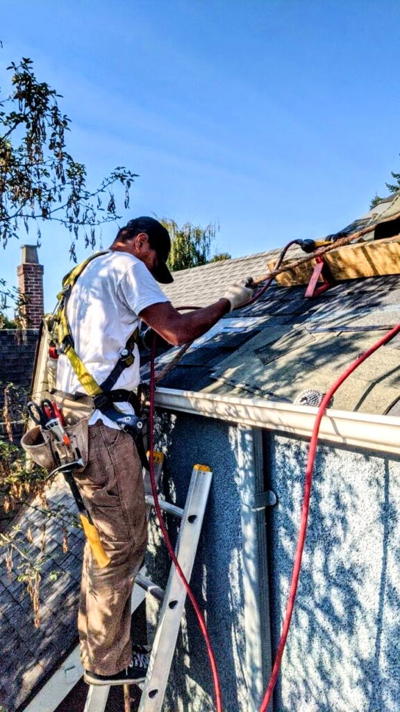 rain gutter installation